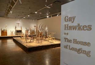 View of Gay Hawkes exhibition at Tasmanian Museum and Art Gallery 2022.