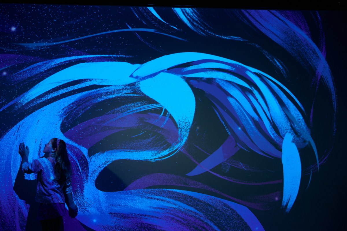 Immersive exhibition of projections at Melbourne Museum