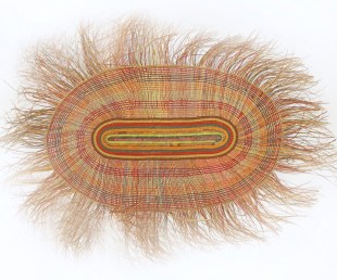 woven mat by Indigenous artist Melinda Gedjen