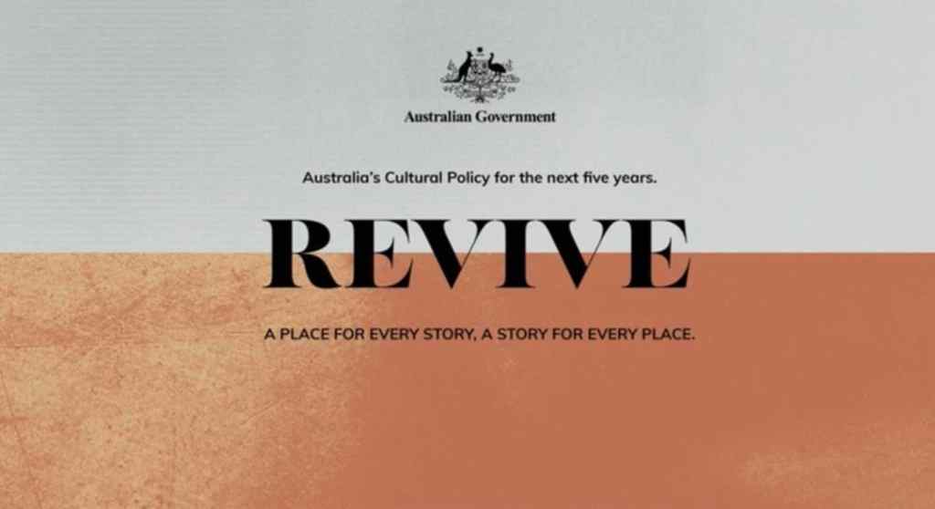 Screenshot of Revive: National Cultural Policy cover.