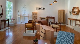 Exhibition space with furniture on display. Sturt