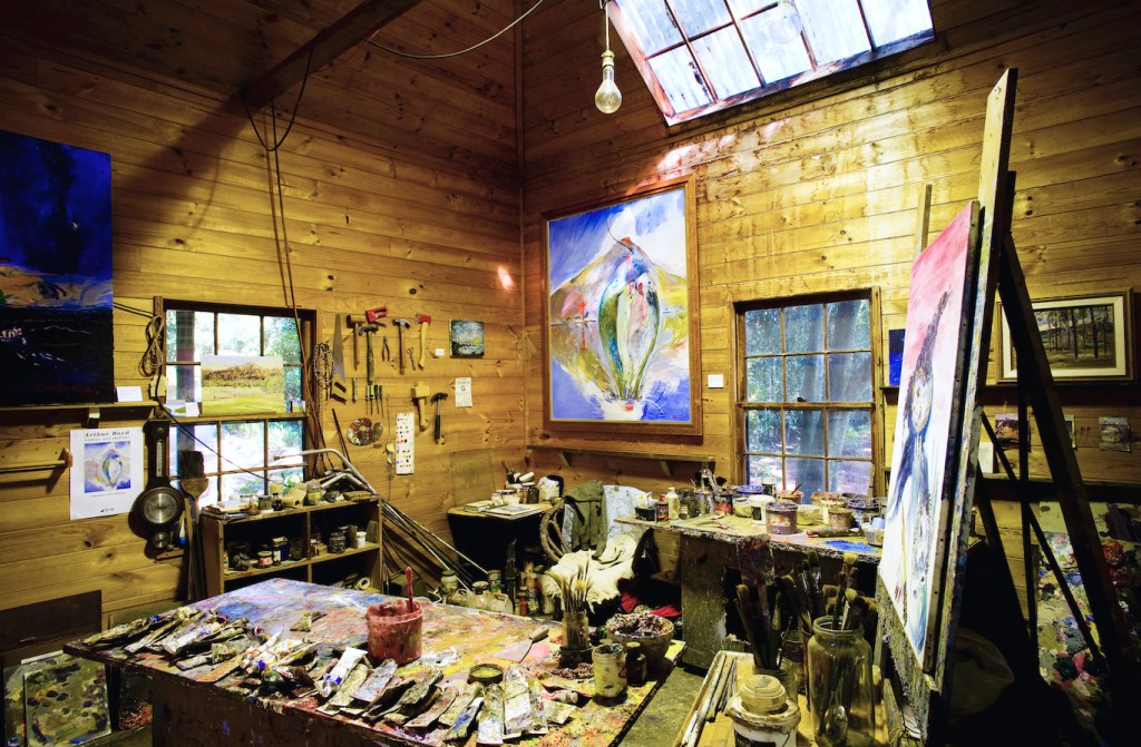 Arthur Body's studio at Bundanon.