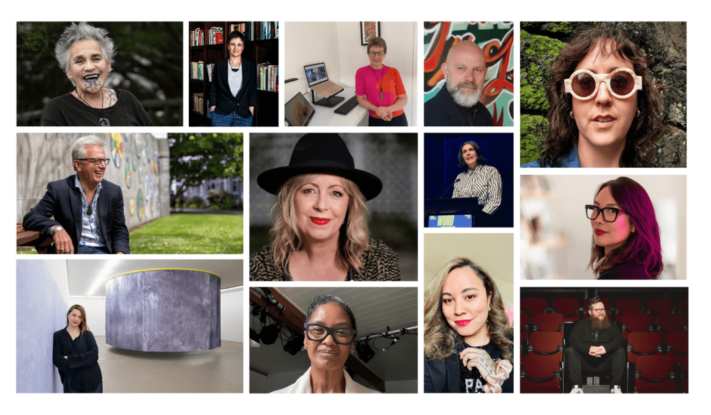 creative. image is a range of headshots of creative leaders in NZ