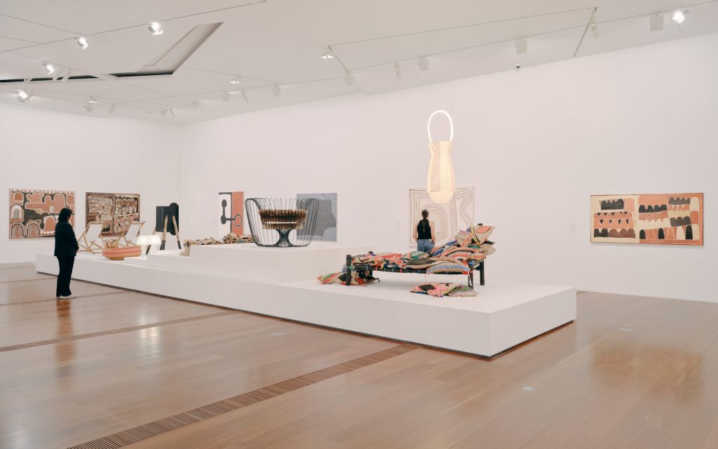 Installation view of Wurrdha Marra on display at The Ian Potter Centre: NGV Australia from 12 October 2023. Photo: Tom Ross.