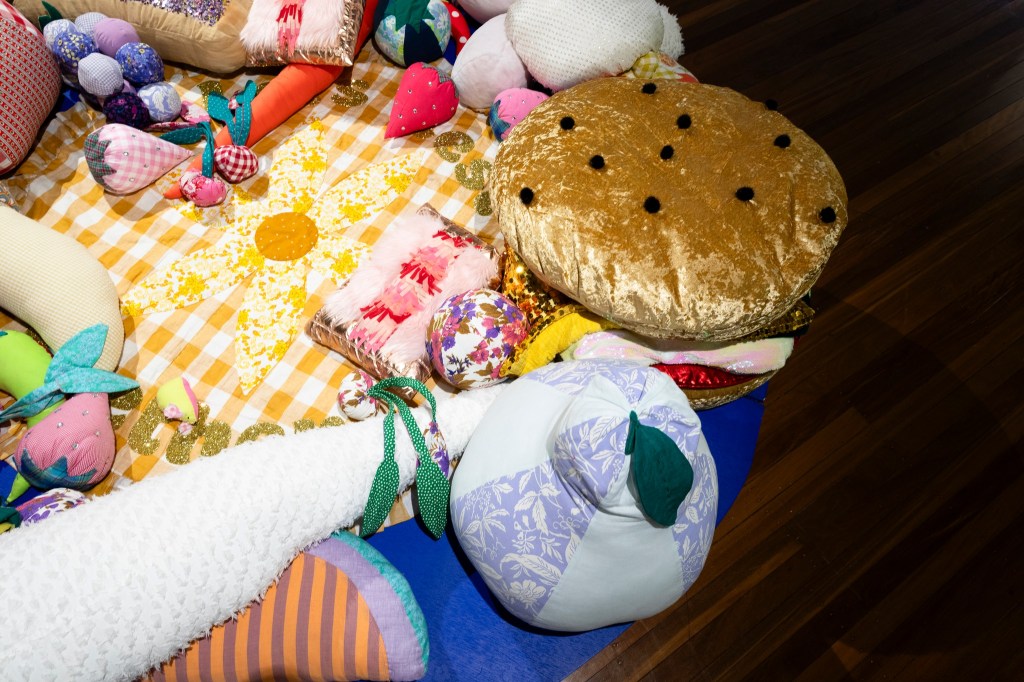 Plushies at the centre of the ‘Constellations’ exhibition at Leo Kelly Blacktown Arts Centre. Photo: Jennifer Leahy, SilverSalt Photography.