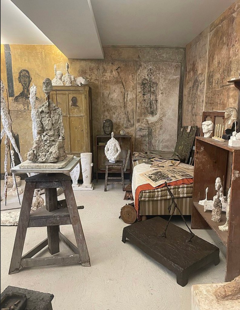 Reconstruction of the artist's studio in Paris. Photo: Eva Verne, Wikimedia Commons.