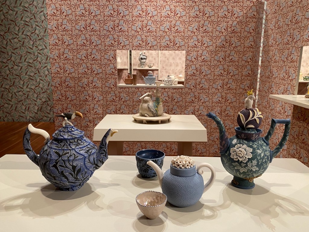 exhibition of ceramic teapots. Bruce Nuske