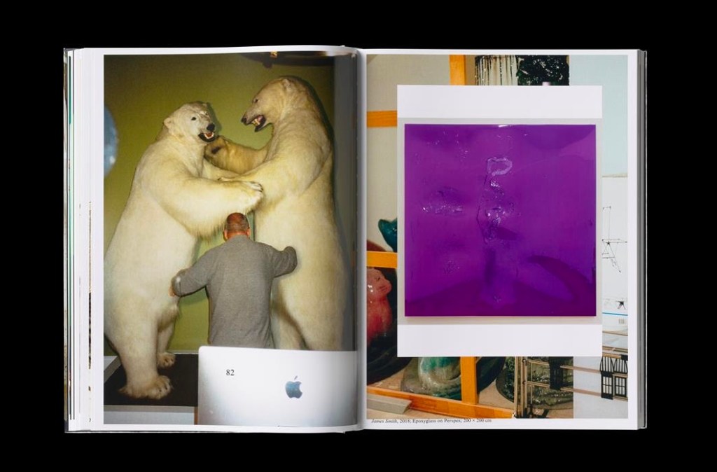 open page of artist book