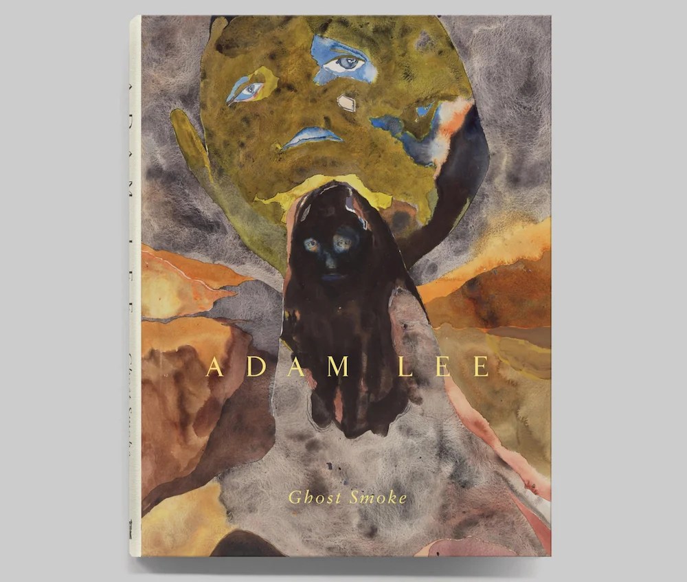 Book cover with abstract painting in earthy tones.