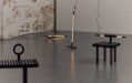 Melbourne Design Week 2025 lighting designs, featuring a photo of four design objects with lighting tubes that appear like furniture.