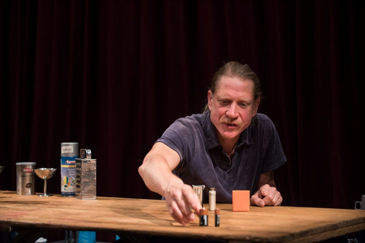 A scene from Forced Entertainment's 'Complete Works: Table Top Shakespeare' at Adelaide Festival 2025.