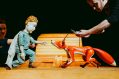 A puppet of a little boy and a fox. Antoine Saint-Exupéry The Little Prince, Spare Parts Puppet Theatre.