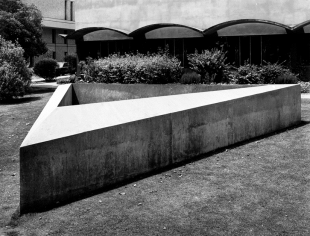 Donald Judd's minimalist structure at AGSA.
