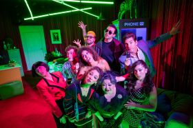 The company of 'Women on the Verge of a Nervous Breakdown' at The Hayes Theatre.