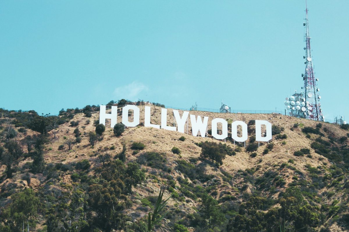 A photograph of the iconic 'Hollywood' sign on Mount Lee, above Beachwood Canyon in the Santa Monica Mountains of California. President Trump's abrupt announcment of massive tariffs on foreign films could have deep impacts in all of Australian arts.