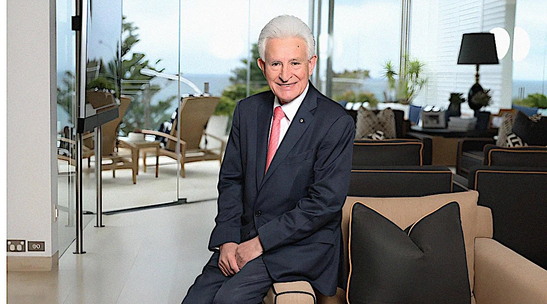 Man in suit with grey hair. philanthropy