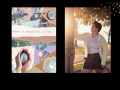 Two panels. On left is cove of a book, 'Past & Parallel lives". On right is photo of person with short, dark hair, wearing white t-shirt, black shorts and yellow cardigan. They are leaning against a tree.