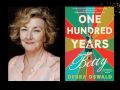 Two panels. On the left is a woman with curly blonde hair, wearing a pale peach top. On the right is the cover of a book, 'One Hundred years of Betty', which ihas a woman in the centre, with radiating spokes of colours in shades of blue, tan, orange.