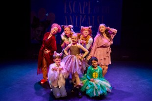 A cast of children dressed up as animals. Audrey. Make-A-Wish. AYPT.