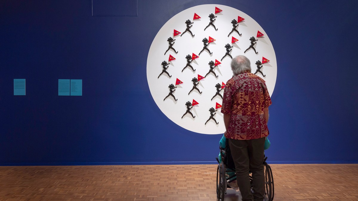 Kait James, 'Kait James: Red Flags' 2024. Installation view, Warrnambool Art Gallery. Courtesy of the artist and Neon Parc. Image: Christian Capurro.