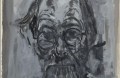 black and white drawing of a man with a beard and glasses. Kevin Connor