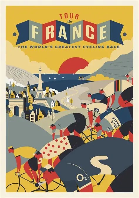 Posters and pop art that celebrate the Tour de France by Neil Stevens.