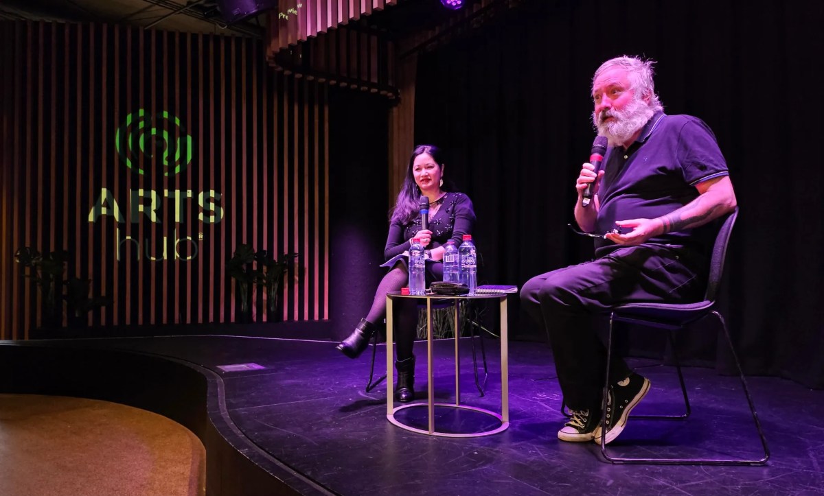 ArtsHub editors Thuy On and Richard Watts presenting the Crafting Insightful Criticism workshop at The Channel, Arts Centre Melbourne. Photo: ArtsHub.