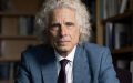 Steven Pinker, a 70-year-old Caucasian man with curly gray hair, a stern face, wearing a navy suit.