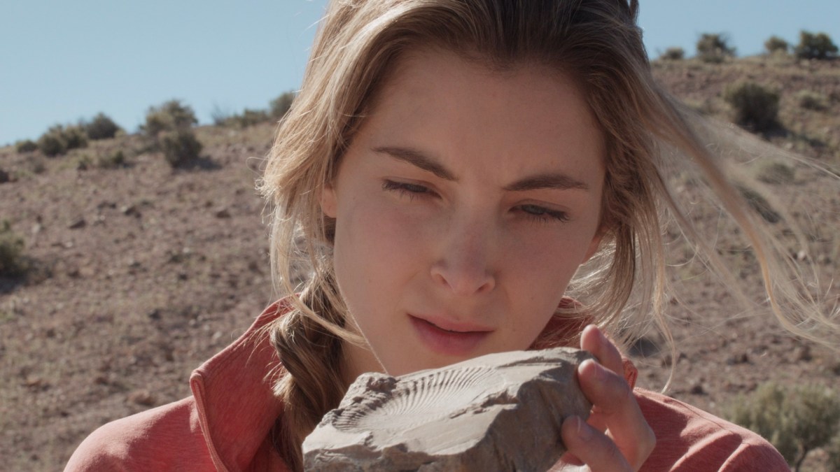 Unconformity. Image: Indie Rights. Female geologists on screen.