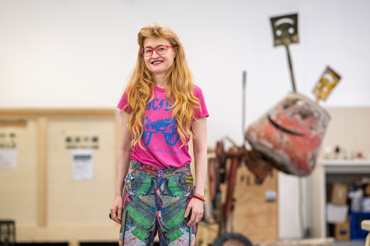 Nell in her Powerhouse Museum studio in Sydney. Photo: Mark Pokorny.