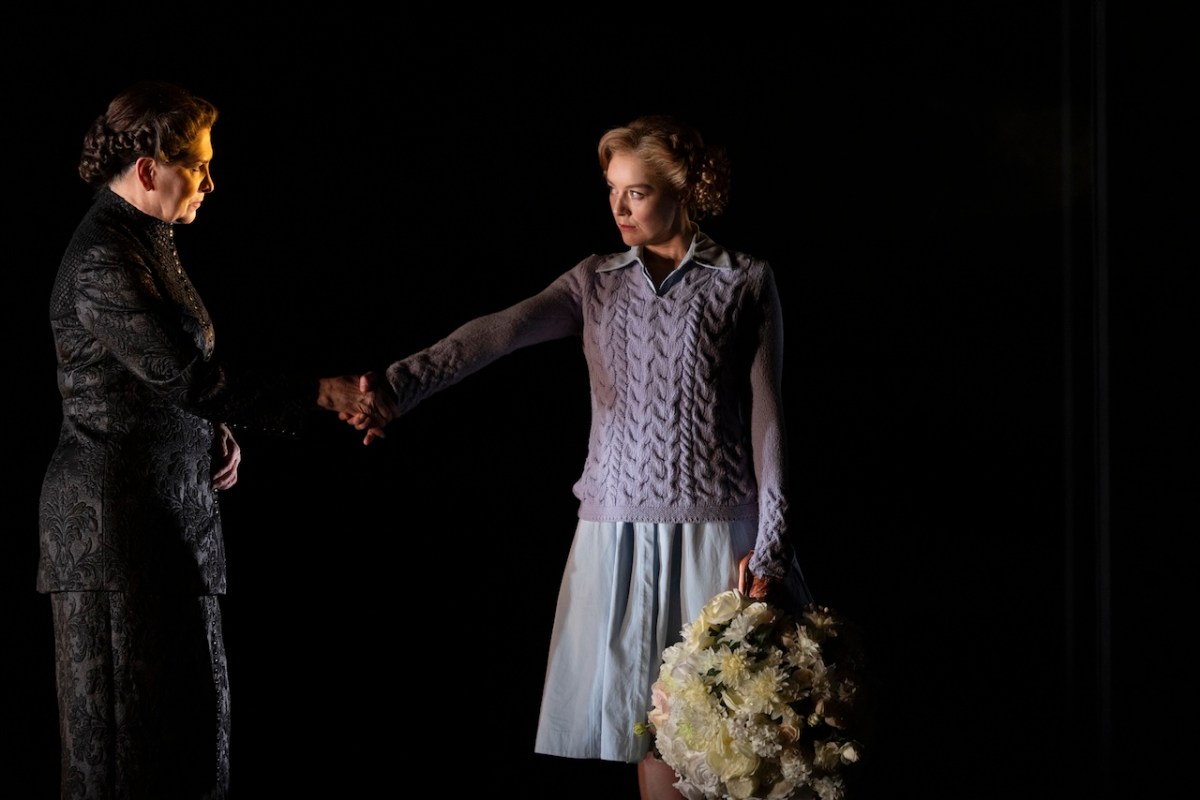 Pamela Rabe and Nikki Shiels in Rebecca at the MTC. Image: Pia Johnson.