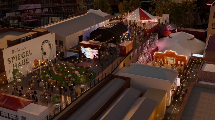 Artist's render of new performance venue Spiegel Haus Melbourne. Image: James Crowley.