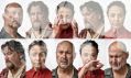 Steve Bastoni, Lachy Hulme and Daniela Farinacci in a promotional image for Melbourne Theatre Company's 2026 production, 'West Gate'. The actors' faces are shown several times, calm, shocked and grieving. An image of the West Gate Bridge has been lightly superimposed over the photograph.