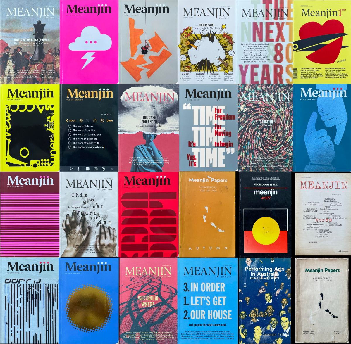 Back issues of Meanjin. Image: Emma Sutherland.