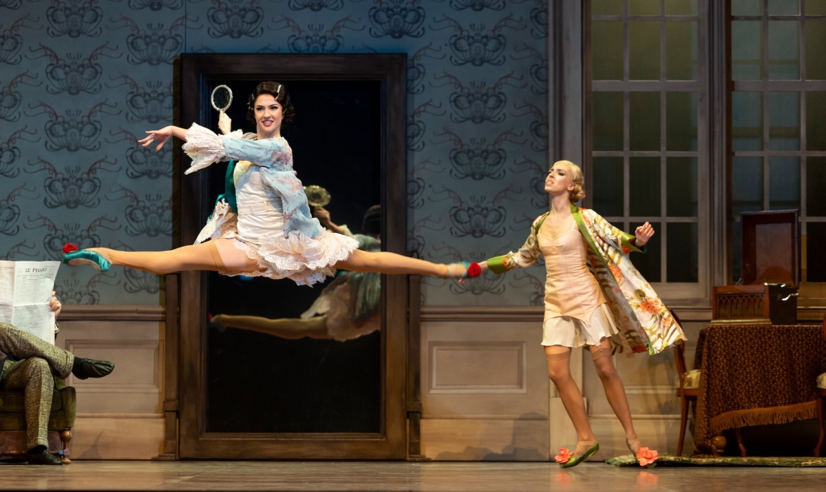 Asja Petrovski and Pamela Barnes as the Stepsisters in Cinderella. Image: Matt Jolenek.