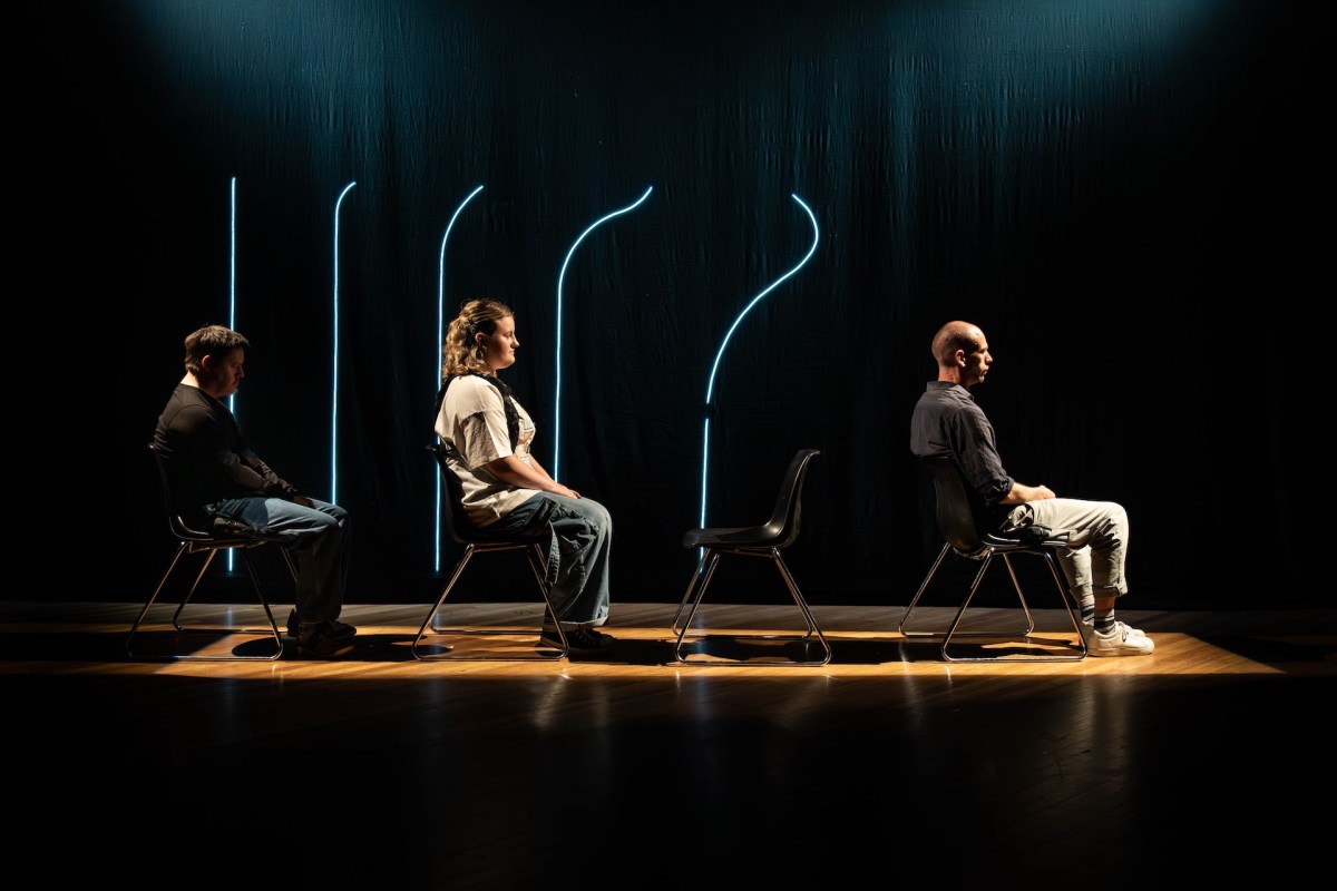 One Night Only by Jackson Castiglione and Rawcus, Darebin Arts Speakeasy. Protagonist Charli Mayne and Josh Lynzaat. Image: Darren Gill.