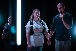 One Night Only by Jackson Castiglione and Rawcus. Darebin Arts Speakeasy. Protagonist: Charlie Mayne and Josh Lynzaat. Image: Darren Gill.