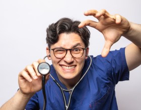 Comedian (and doctor) Noah Szto. Photo: Ian Laidlaw. Best comedy 2025