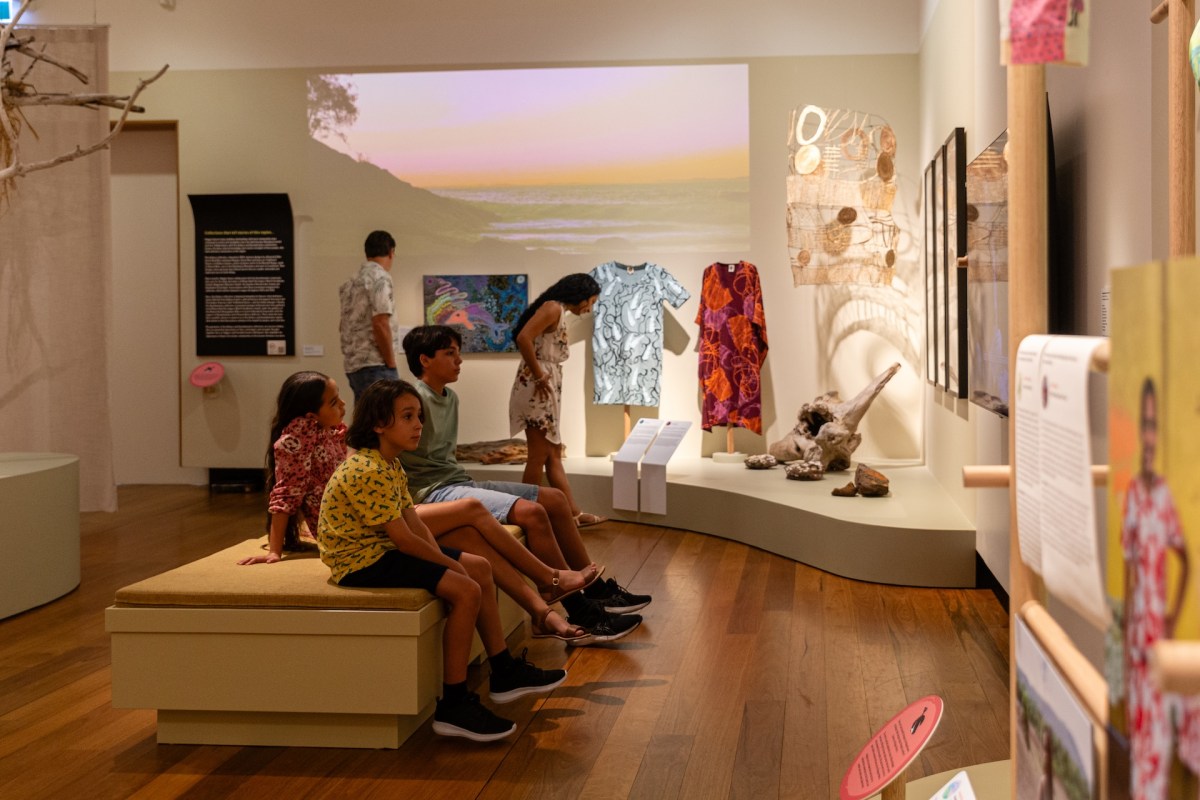 Stories You Wear: Magpie Goose at Museum of Brisbane 2025. Image: Red Handed Productions.