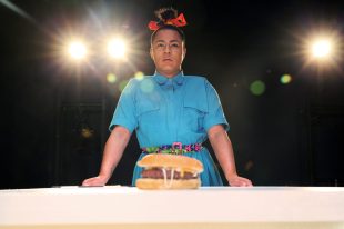 Travis Alabanza in BURGERZ. Photo: Dorothea Tuch.