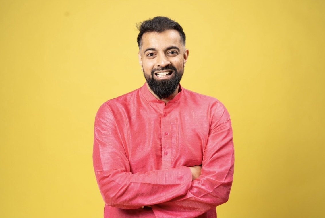 UK comedian Raul Kohli anchors A History Comedy Show.