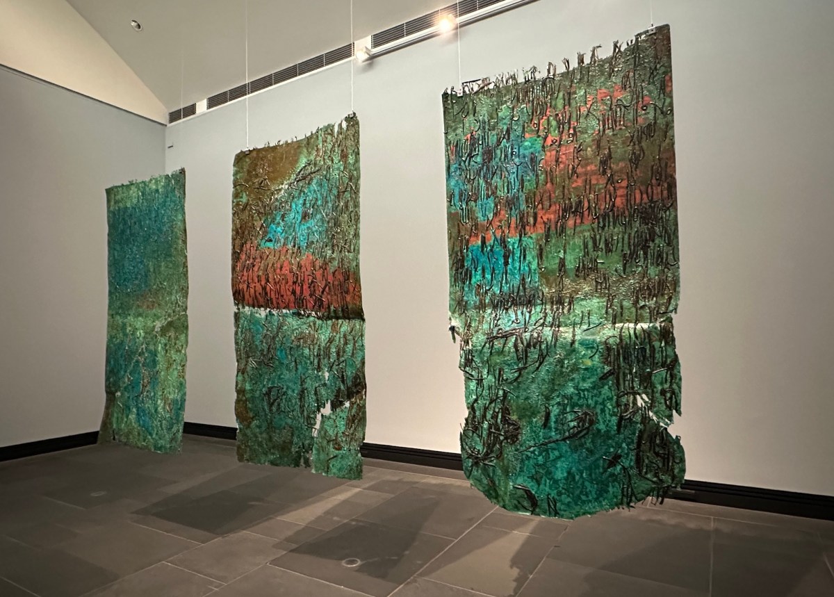 Installation view Kirtika Kain, Yield Strength: 2026 Adelaide Biennial of Australian Art, Art Gallery of South Australia. Image: Gina Fairley.