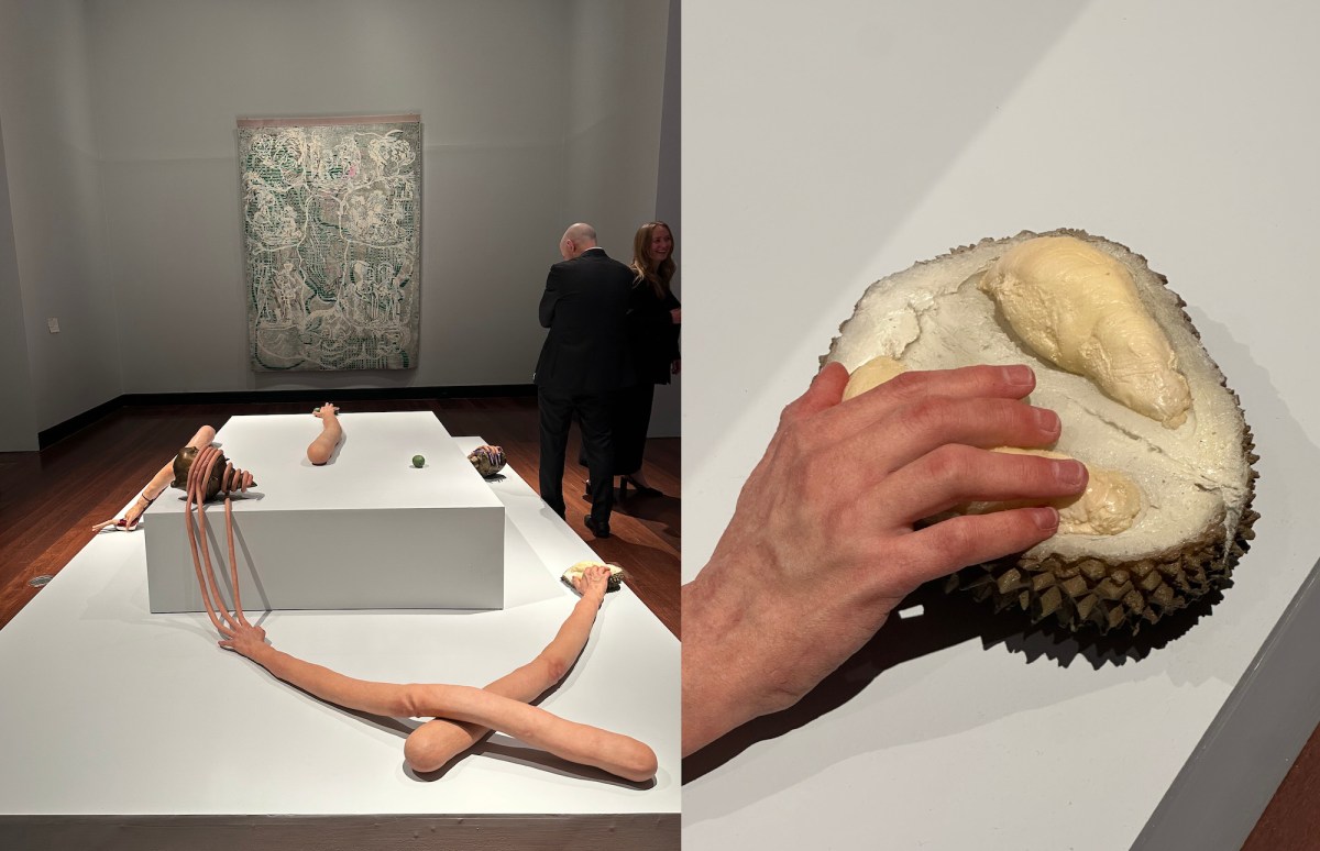 Installation view Nathan Beard, Yield Strength: 2026 Adelaide Biennial of Australian Art, Art Gallery of South Australia. Image: Gina Fairley.