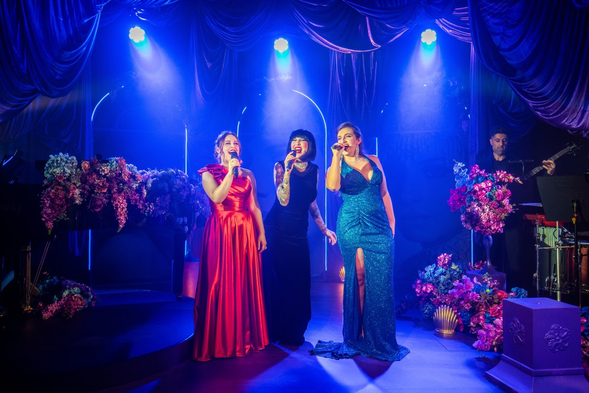 Laura Murphy, Stellar Perry and Brittanie Shipway in Hayes Theatre's recent production Barbra: The Greatest Star. Photo: John McRae. supporting the performing arts in nsw