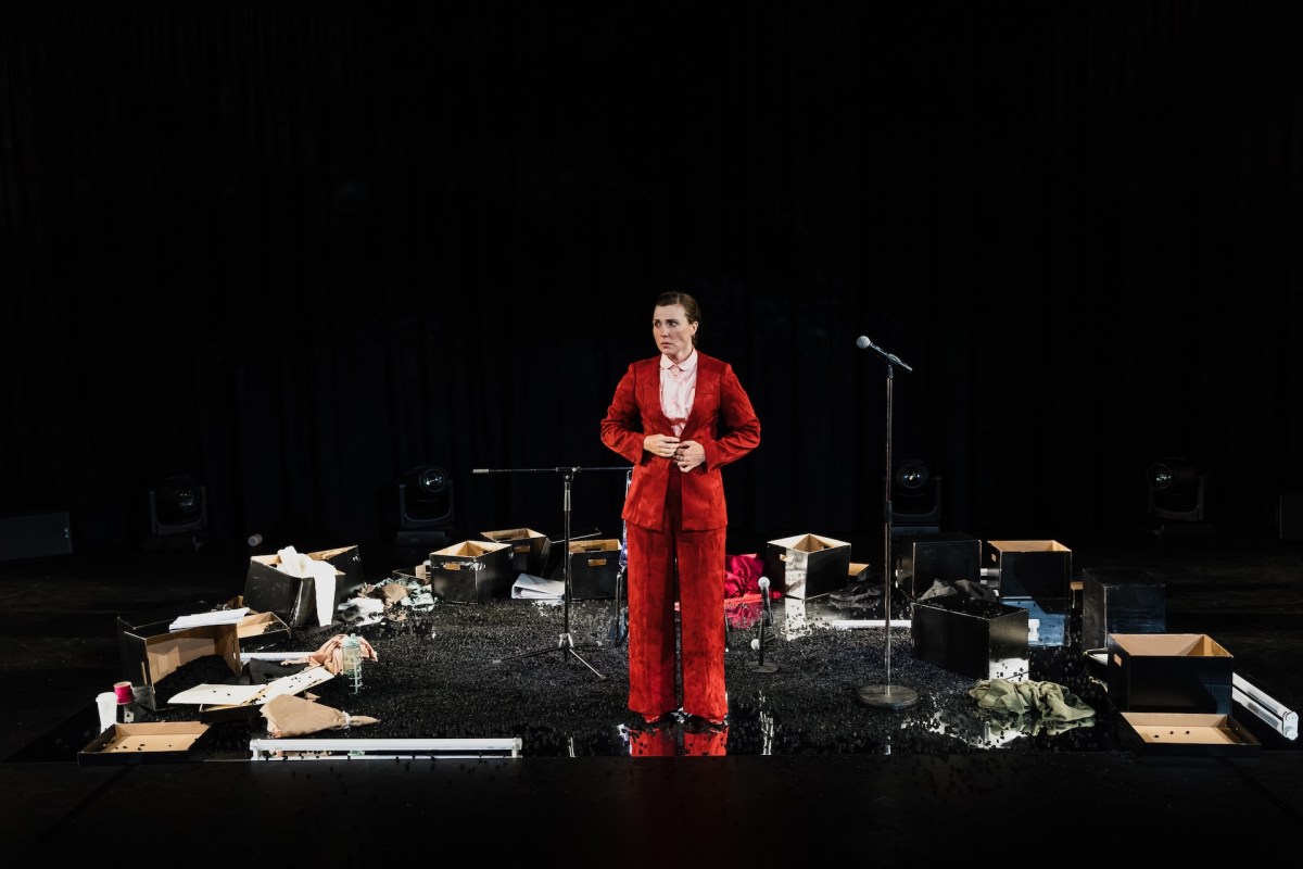 Kate Holmes in Prima Facie. Image: NORPA.