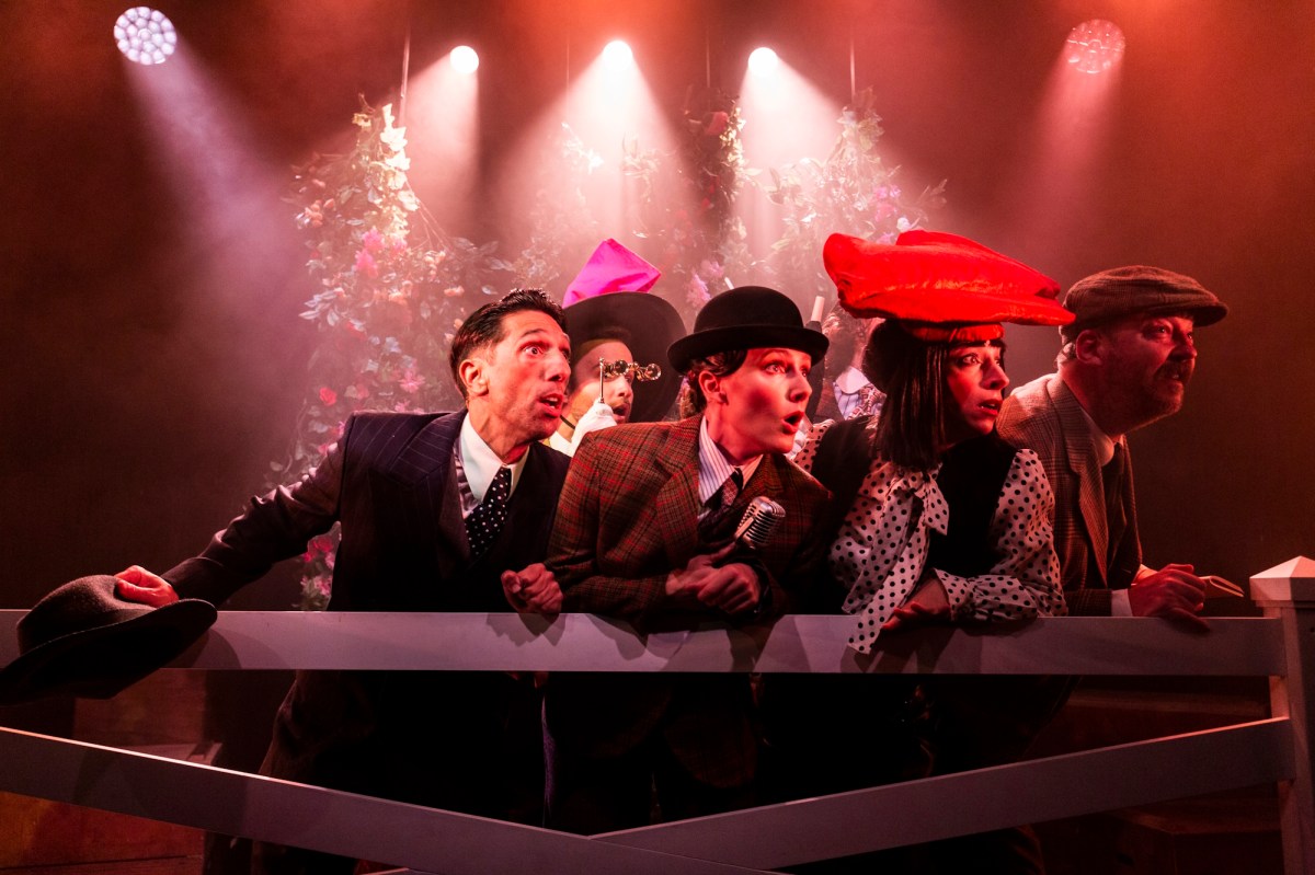 Nat Jobe, Shay Debney, Manon Gunderson-Briggs, Amy Hack and Justin Smith in Hayes Theatre's production of Phar Lap: The Electro Swing Musical. Photo: John McRae.