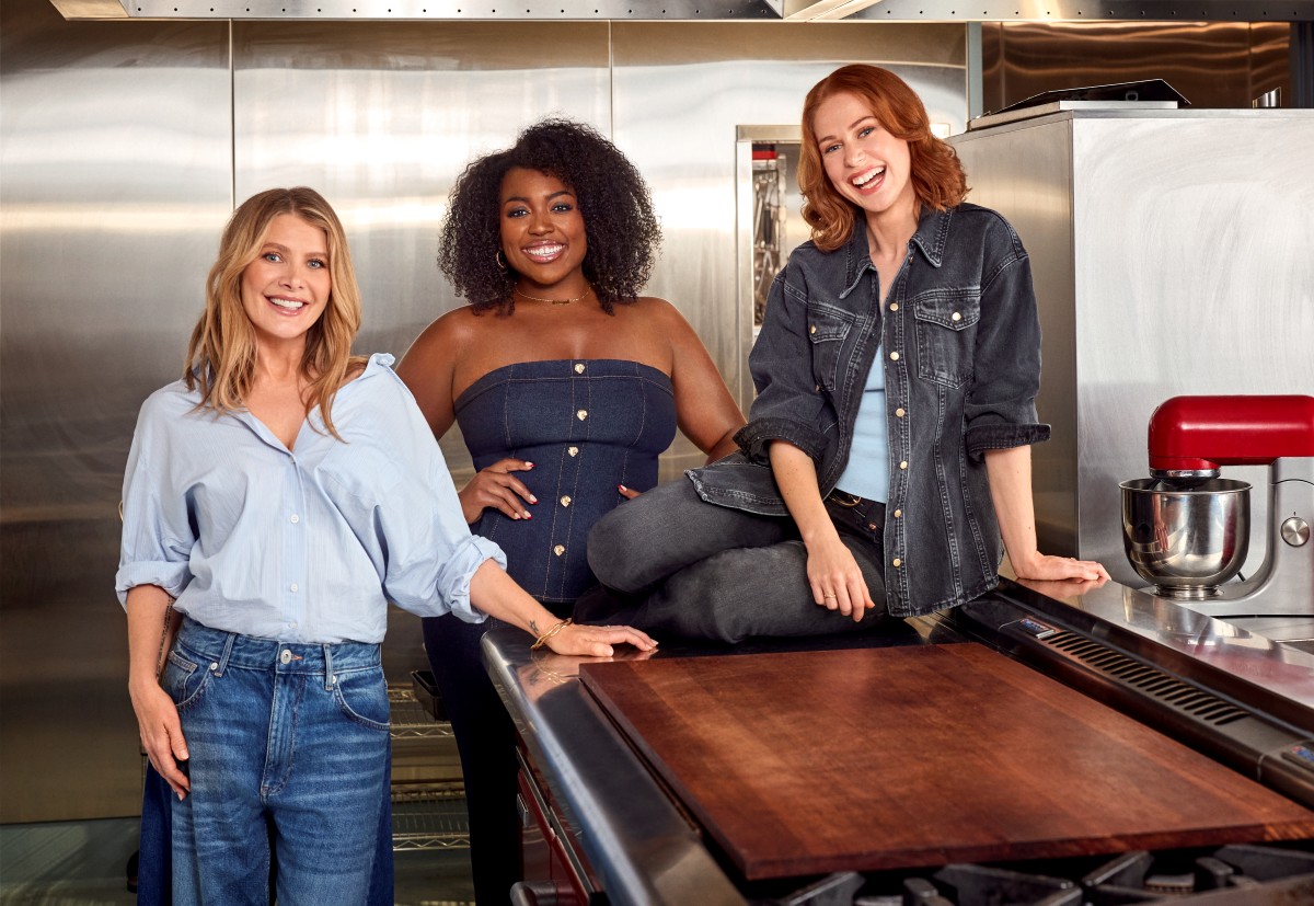 Something's cookin' with Natalie Bassinthwaighte, Gabriyel Thomas and Mackenzie Dunn, joining the Australian cast of Waitress. Photo: Peter Brew-Bevan.