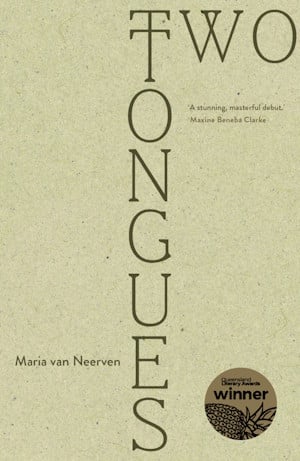 The cover of Two Tongues by Maria van Neerven, published by UQP.