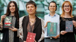 Victorian Premier's Literary Awards 2026: Randa Abdel-Fattah, Evelyn Araluen, Zeno Sworder and Margot McGovern. Photos: James Henry.