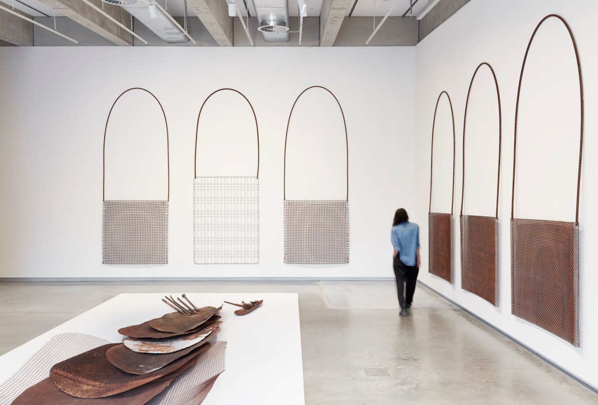 Lorraine Connelly-Northey. Installation view, Sky, Earth, Water, Bundanon. Photo: Zan Wimberley.